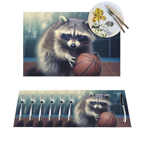 Sets de table résistants à la chaleur et antidérapants en PVC x6 - 2