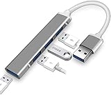 [Facile da usare] compatibile con computer e computer portatili in Windows 10/8/8.1/7 / Vista/XP e Mac OS X, sistema Linux, nessun driver richiesto, l'hub a 4 porte USB-C consente di collegare mouse USB, tastiera, chiavetta USB, unità portatile, fotocamera USB e altri dispositivi USB;