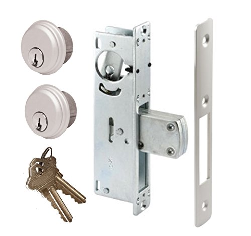Pacific Doorware AR Rite Style Door Lock Mortise Deadbolt & Double Keyed Cylinder Set, in Aluminum (1-1/8