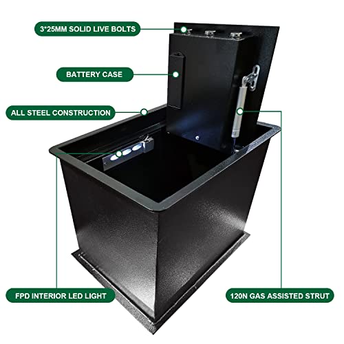 Retllas Floor Safe Fireproof Safe Box In-Ground Home Security Vault Underground Money Safe Electronic Diversion Hidden Safe,1.86Cu.ft(430Lcd-Electronic) #TOP3