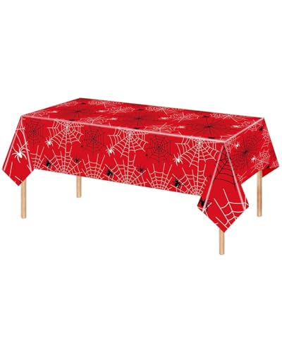 GRETY Nappe Anniversaire Spider, 108x180 cm, Nappe Plastique Rectangulaire, Idéale pour Anniversaire Enfant, Fête, Décoration de Table