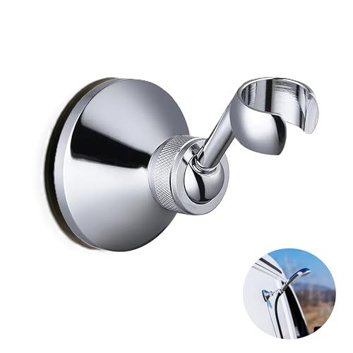 NatureSculpt Duschkopfhalter Magnetisch, 360° schwenkbar, Robustes und langlebiges Material, Perfekt für Van/Wohnmobile/Kastenwagen, Wasser und rostbeständig, Sichere, rutschfeste Halterung (Chrom)