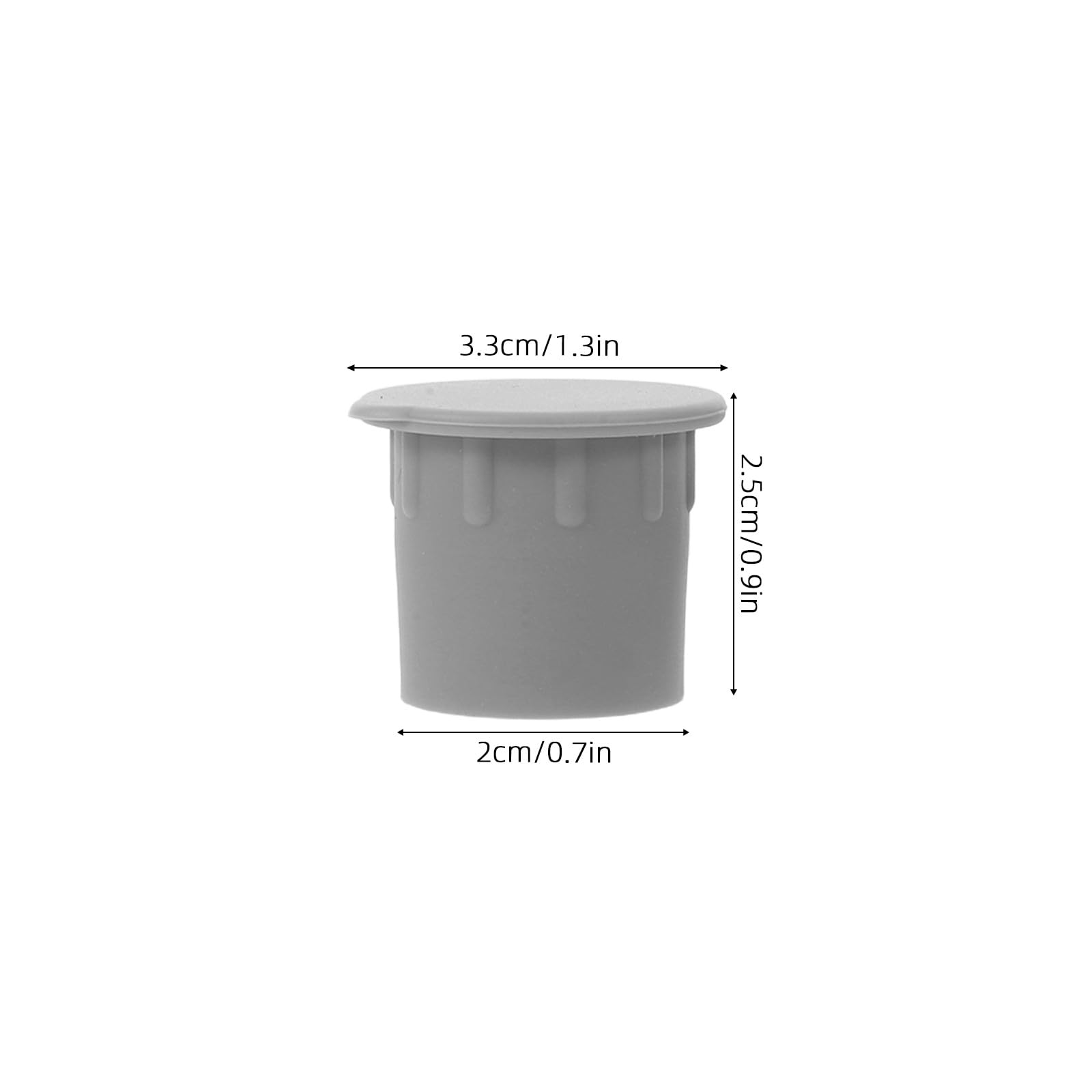 COLLBATH 20 Tapas para Agujeros de Vallas de Piscina, Cubiertas de Anclaje de plástico Resistentes a la Intemperie para Fundas de Suelo de 1 Pulgada, Tapones para Agujeros de Postes para Vallas de