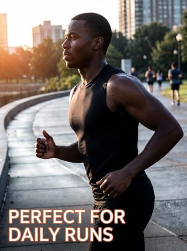 J.Z.Fox 5 Pack Men's Athletic Compression Shirts Sleeveless Tank Top - 4