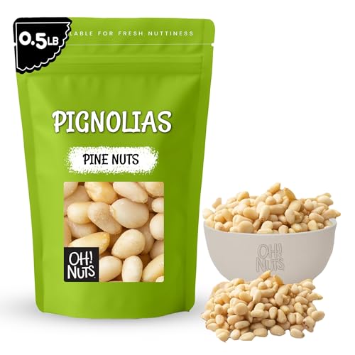 Oh! Nuts Pine Nuts (Pignolias) - 8oz Bag of Bulk