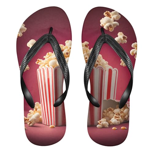 Nander Movie Popcorn Sandal Flip Flops of Men's & Women's,Beach Slippers Flip Flops Shower Shoes