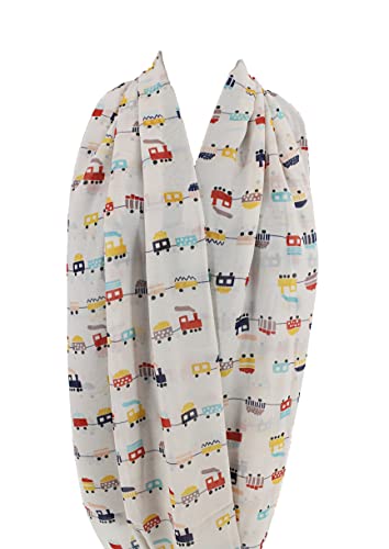 Etwoa's Cute Trains Infinity Scarf Circle Loop Scarves2
