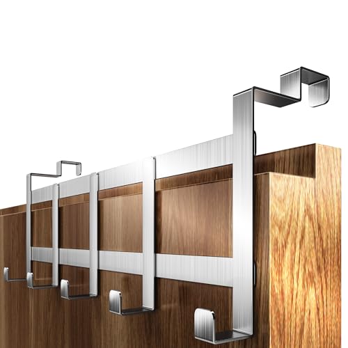 4smile Türgarderobe zum Einhängen, Edelstahl -...