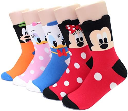 evei Animation Character Cartoon Series Collection Women's Original Socks (D01_5 pairs)