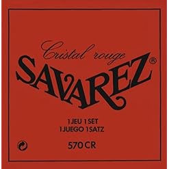 Savarez 570CR Cristal Rouge Tirant normal – Jeu de cordes guitare classique - Les Beatles, Paul McCartney, John Lennon, RIngo Starr, George Harrison