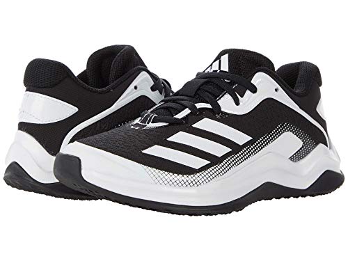 adidas Boy's EG6563 Baseball Shoe, Black/White/White, 1.5 Little Kid