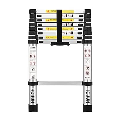 (8.5Ft/2.6M) Telescoping Ladders?EN131Standards Multi-Purpose Folding Aluminum Extension Ladder