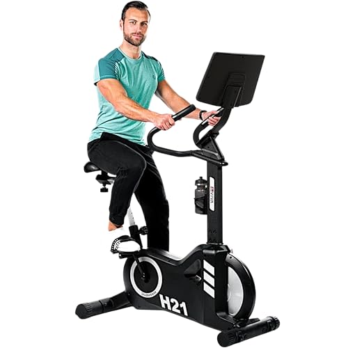 AsVIVA H21 Pro Wi-Fi Ergometer Heimtrainer – 20 kg Schwungmasse, 16 Stufen Magnetwiderstand, 15,6″ Touchscreen, Apps wie Kinomap & Netflix, Polar Brustgurt, Transportrollen, bis 150 kg AsVIVA H21 Pro Wi-Fi Ergometer Heimtrainer – 20 kg Schwungmasse, 16 Stufen Magnetwiderstand, 15,6″ Touchscreen, Apps wie Kinomap & Netflix, Polar Brustgurt, Transportrollen, bis 150 kg