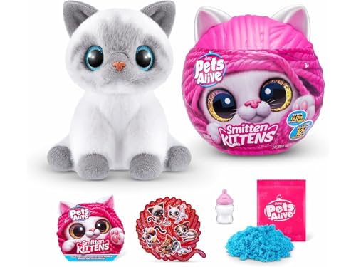 Peluche interactive ZURU Smitten Kittens S1 chaton collectionnable avec sons
