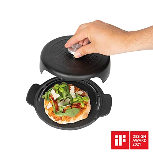 Boska Stainless Steel Pizza Baker - Cast Iron Pizza Pan - For Cooking, Baking, Grilling - Durable, Even-Heating, And Versatile Kitchen Cookware - Dual Handle Pan #TOP2