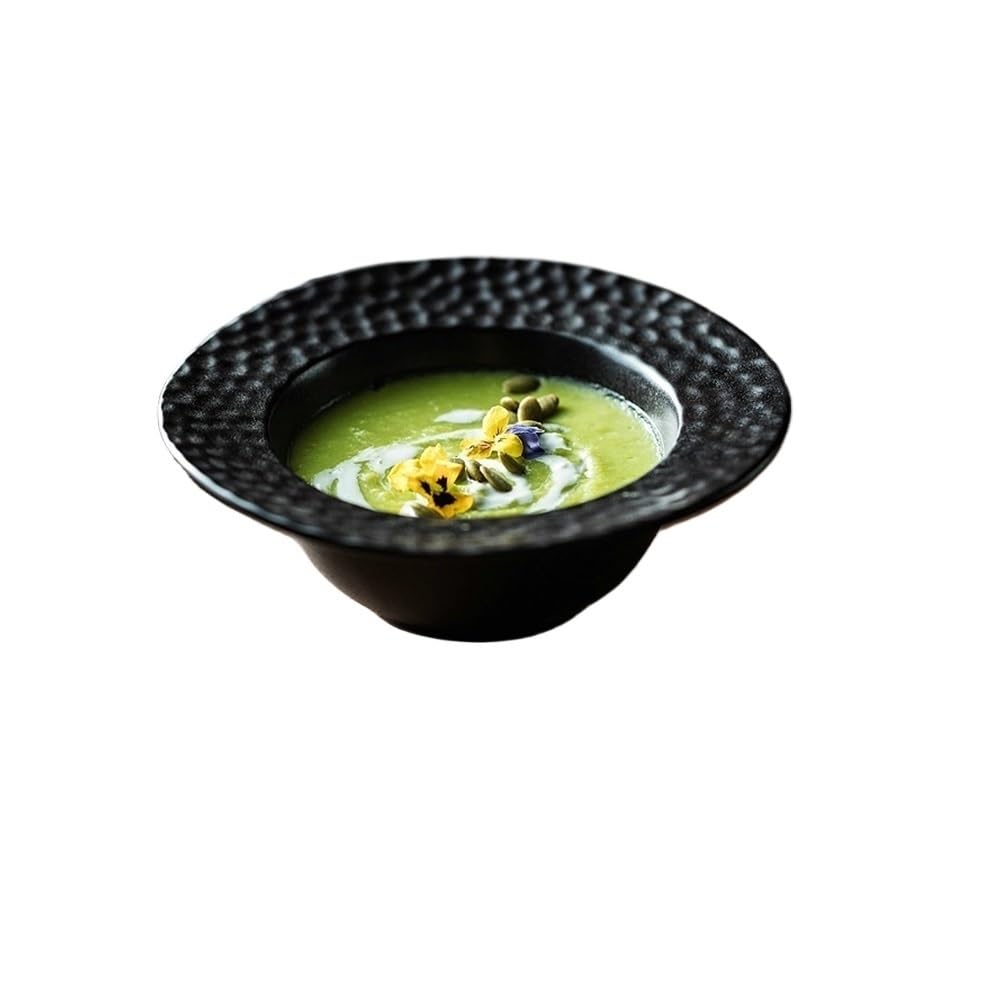 GFHTRELY Dinner Tray Bowls And Plates Soup Bowls Noodle Bowls Tableware Plates Western Soup Bowls Japanese Decorative Bowls Dinner Plate(D)