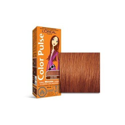 Color Pulse By Loreal, Concentrated Non-Permanent Hair Color Mousse, Punchy Brown, 1 Ea