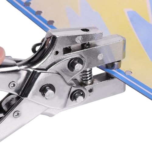 Alicate aplicar ilhós 2 em 1 profissional fura e aplica + 100 ilhoses