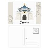 Taille: 14,6 cm x 9,8 cm DIYthinker Taiwan Voyage Chiang Kai-shek Memorial Hall Carte postale de fleur Set 20pcs côté de la carte postale Merci 5,7 pouces x 3,8 pouces Multicolor 5.7 pouces x 3.8 pouces Multicolore