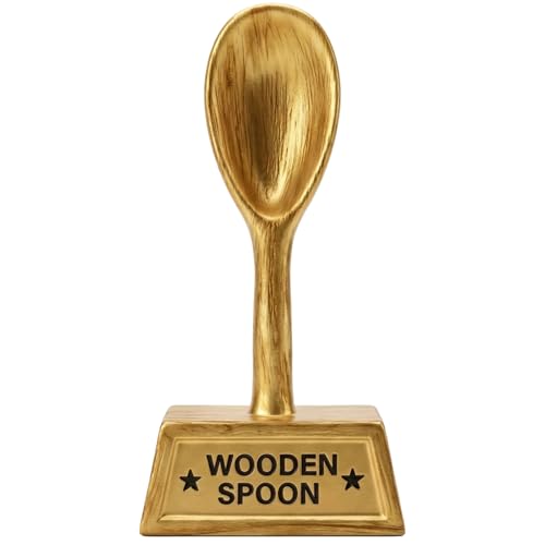 6 Inch Cook Off Trophy Wooden Spoon Award - Funny Cookie Trophy for Bake-Off,Last Place,Game Night,Chili & Salsa Competitions