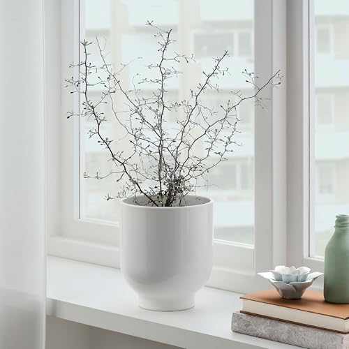 Pot de fleurs 15 cm ProTuning DRÖMSK blanc pour éviter les taches