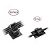 Autley Adhesive Cable Clips (100 Pieces, Two Sizes) Cable Wire Management Organizer Cable Tie Clamp Holder for Car, Office and Home