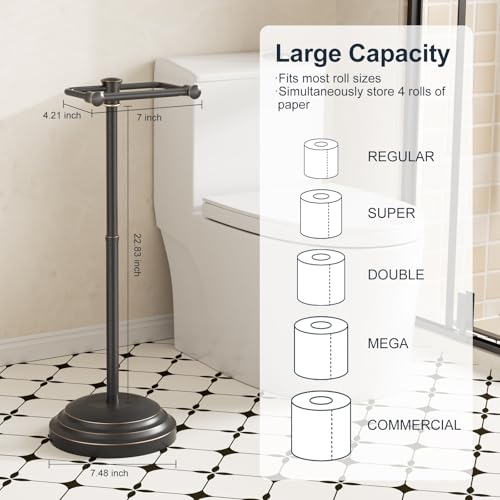 Kroias Bathroom Toilet Paper Holder Stand Oil Rubbed Bronze Roll Holder by Kroias - Used condition - Image 9