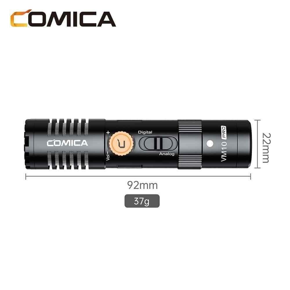 Comica VM10 PRO Micrófono de cámara Mini Micrófono de escopeta digital para teléfonos inteligentes/cámaras/computadoras/Tablet PC, Micrófono ideal para micrófono para Vlogging Transmisión en vivo Grab