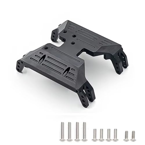 RC�J�[�p�[�c�A�N�Z�T���[ For Axial For Capra For UTB 1/10 RC�J�[�A�b�v�O���[�h�p�[�c ���^���V���[�V�X�L�b�h�v���[�g�Z���^�[�g�����X�~�b�V�����M�A�{�b�N�X�}�E���g�x�[�X�p(Black)