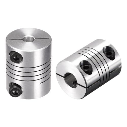 2PCS Motor Shaft 5mm to 8mm Helical Beam Coupler Coupling 20mm Dia 25mm Length HIEUBE656