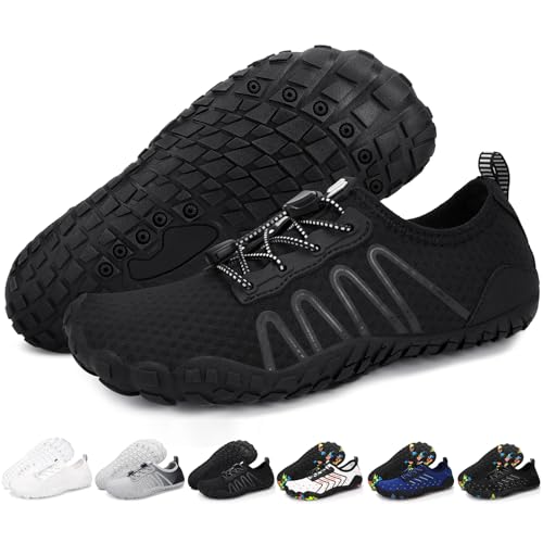 Image of Hike Barefoot Shoes Women Men Footwear, Wide Toe Box Water Shoes, Quick-Dry Zero Drop Comfortable & Non-Slip Pro Barefoot Beach Swim Minimalist Grounding Shoe for Walking Hiking