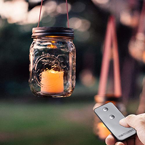 image for Homemory Flameless Votive Candles with Remote, 12PCS Flickering Batter