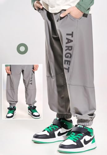 BGMINGYI Calça cargo casual para meninos pequenos com FPS 50+, secagem rápida, uso ao ar livre, letr