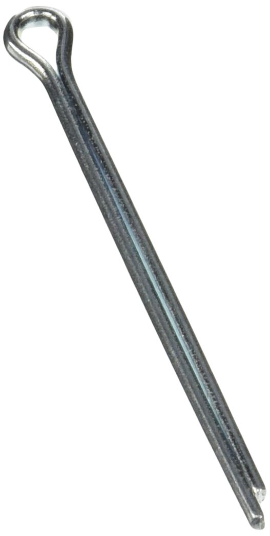 Hillman Cotter Pins, 1/8 x 2in, 100 Pack, Zinc | Steel construction, extended prong for easy insertion, secures bolts, clevis pins, and shafts in automotive, equipment repair