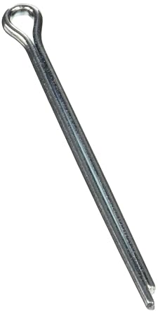 Hillman 100 Pcs Zinc Extended Prong Cotter Pins 1/8" x 2" | Steel Retaining Pins for Bolts, Nuts and Shaft Locking | Zinc-Plated Fasteners for Automotive, Equipment and DIY Applications