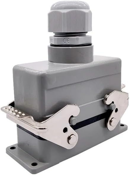 Heavy Duty Connectors HDC-HE-016-1/2/3/4 F/M 16pin 16A 500V Industrial Rectangular Aviation Connector Plug Screw Connection(Hdc-he-016-3)