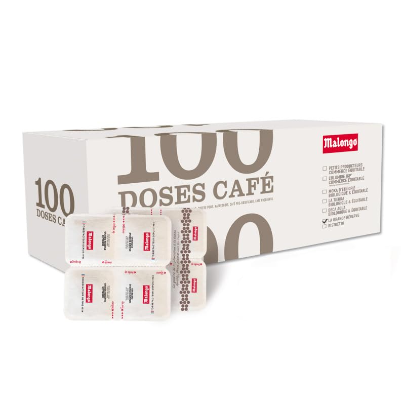 Malongo | dosettes café (100 unité (Lot de 1), Grande Reserve)