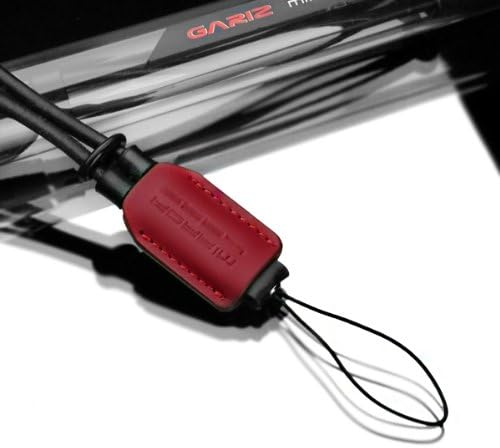 Gariz Genuine Leather XS-WS2 Camera Hand Strap for Mirrorless and Other Types of Digital Camera, Red + Black