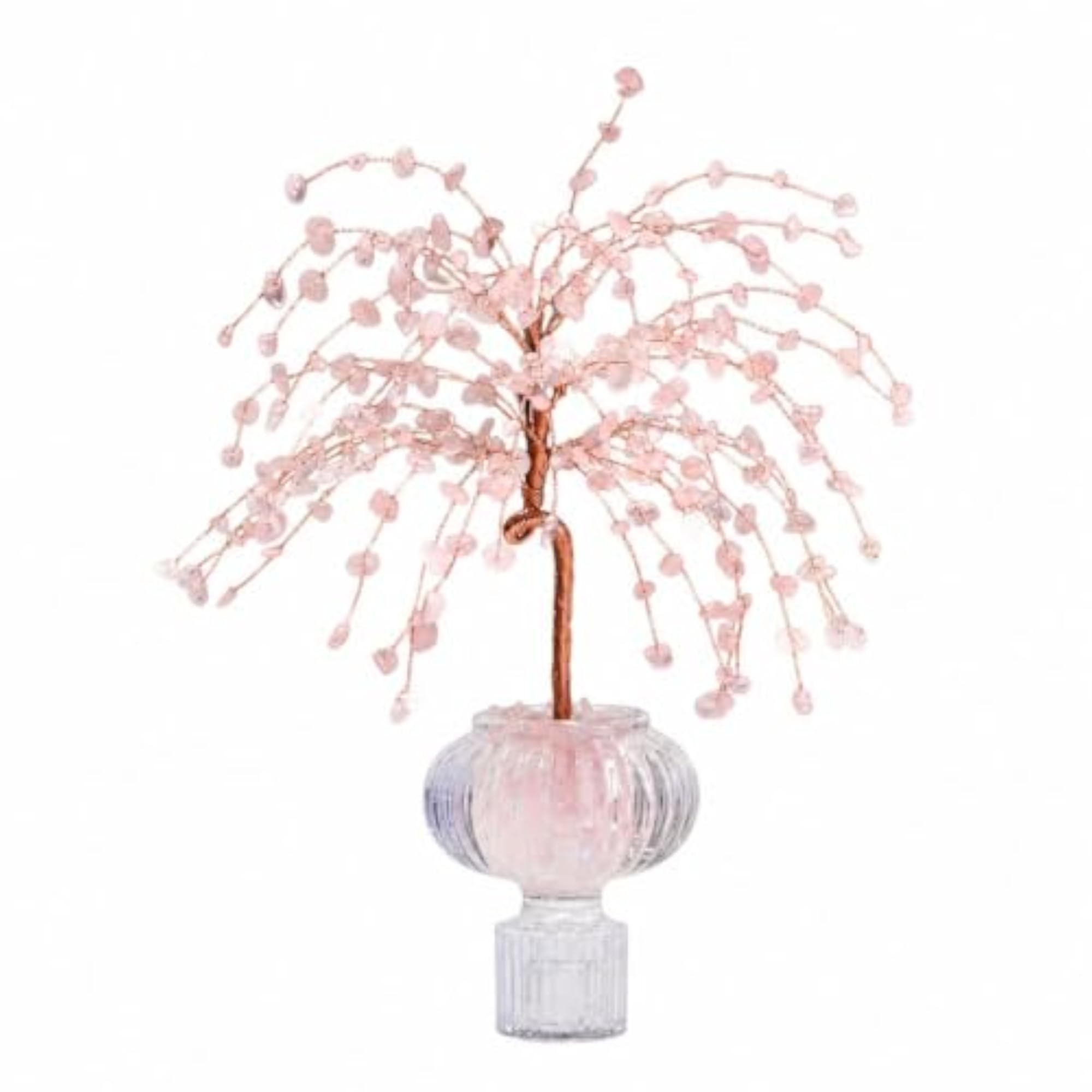 Decorative Crystal Tree with Pedestal Base, Handmade