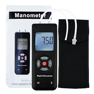 Tekcoplus Digitales Manometer MATK-186 mit 11 Einheiten