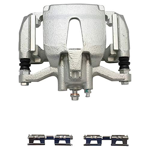 Trq Rear Ceramic Brake Pad Coated Rotor & Caliper Kit W/Fluids Compatible With F150 Truck #TOP7