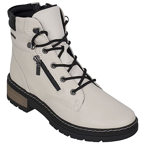 Bota Coturno em Couro Feminino Dakota Bege