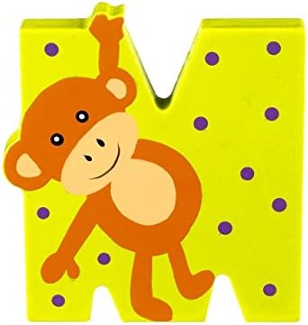Wooden Letters by Orange Tree Toys, Letter A for Aliigator - Alphabet Animals Letters for Personalised Baby Name, Toy Box, Door, Wall Decorations - Safari Nursery Decor, Boys Girls Bedroom Accessories