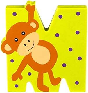 Wooden Letters by Orange Tree Toys, Letter A for Aliigator - Alphabet Animals Letters for Personalised Baby Name, Toy Box, Door, Wall Decorations - Safari Nursery Decor, Boys Girls Bedroom Accessories