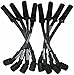IGNITION WIRE SET, ULTRA 40, SLEEVED, GM LS, 9.75 IN, BLACK