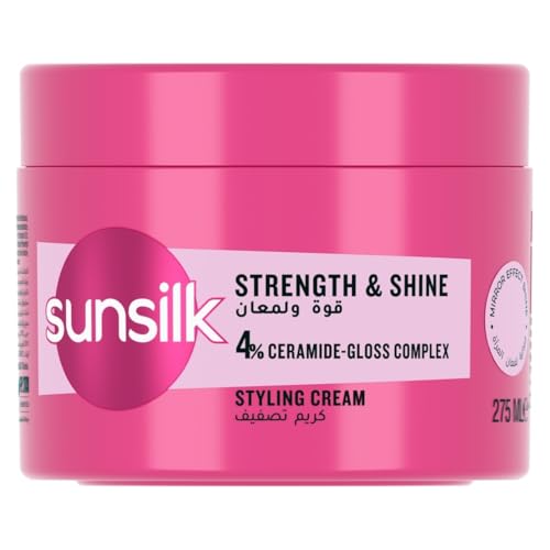 SUNSILK Styling cream Strength & Shine for hair 10x stronger and 2x smoother ultra shine 275ml