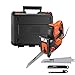 Produktbild Black+Decker Autoselect elektrische Stichsäge und Gartenschere, 500 W, mit Kitbox, 3 Klingen, 23 mm Hublänge, RS890K-GB, Schwarz/Orange, 1 Stück