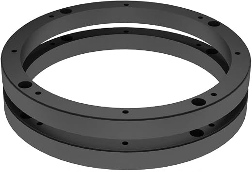 Stackable Speaker Spacers 6-1/2" Extender Extending Rings 1/2" Depth Up Pair