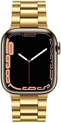 Tasikar Straps Compatible with Apple Watch Strap 41mm 40mm 38mm Premium Stainless Steel Metal Replacement Strap for Apple Watch Series 8 7 (41mm) SE Series 6 5 4 (40mm) Series 3 2 1 (38mm) - Gold
