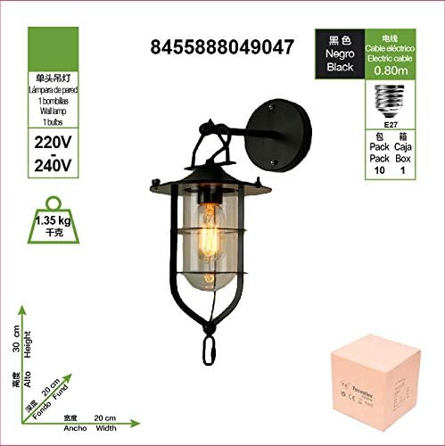 TECNOLUX EURO Antieke EUROPEA lamp, E27 voor lamphouder, geschikt voor huis, tuin, huisingang, restaurant, bar photo 2